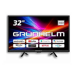 Телевизор Grunhelm 32H300-GA11 (32'', Android TV, HD, T2)