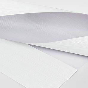 Рулонні штори день-ніч з фактурою Білий. Тканинні ролети,