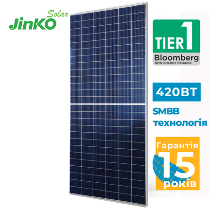 Сонячні панелі Jinko Solar JKM420N-54HL4 420 Вт, фото 2