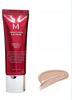 Матирующий BB крем MISSHA M Perfect Cover BB Cream SPF42 PA+++ (20ml, 23 оттенок - натуральный беж