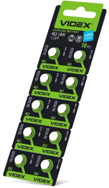 Сервіс алкалінова батарейка G3 Videx