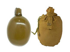 Фляга армійська алюмінієва СРСР із чохлом. Б/У 1 сорт