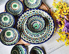 Узбекський столовий сервіз Риштан із 7 предметів. Гарний чайний сервіз., фото 4