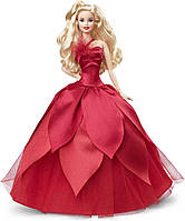 Лялька Барбі колекційна Святкова Блондинка Barbie Signature 2022 Holiday Collectible Blonde Hair HBY06