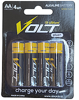Батарейка лужна Volt Plus+ alkaline LR6 AA