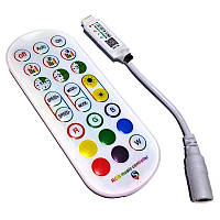 Контроллер RGB 5-24В 6А Bluetooth, пульт IR 24 кнопки