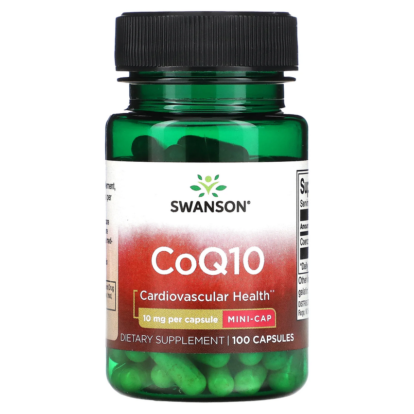 Коензим CoQ10 10 мг 100 капсул/CoQ10 Swanson USA