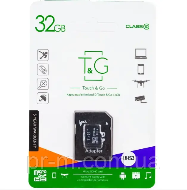 Флешка micro SD T&G 32Gb
