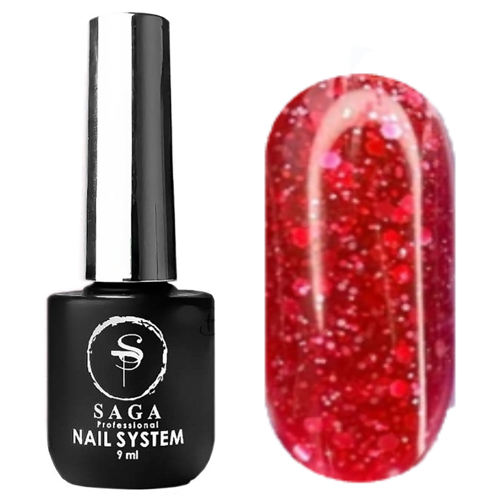 Гель-лак SAGA Marmelade №8 літня колекція мармеладових відтінків 9 мл., фото 1