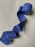 Стрічка синя бавовняна (4 см), фото 2