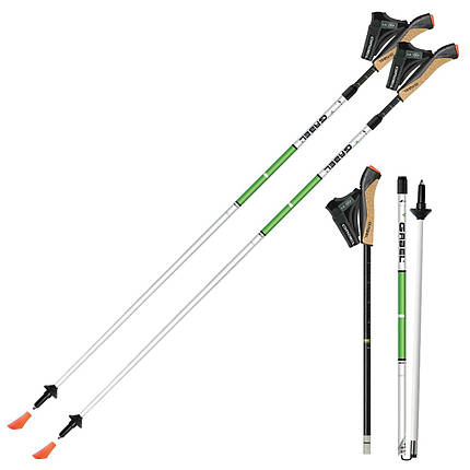 Палиці для скандинавської ходьби Gabel Nordic Revo Alu-Tech, 105-130 см (White), фото 1