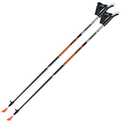 Ультралегкі палиці для скандинавської ходьби Gabel X-1.35, 125 см (Black/Orange), фото 1