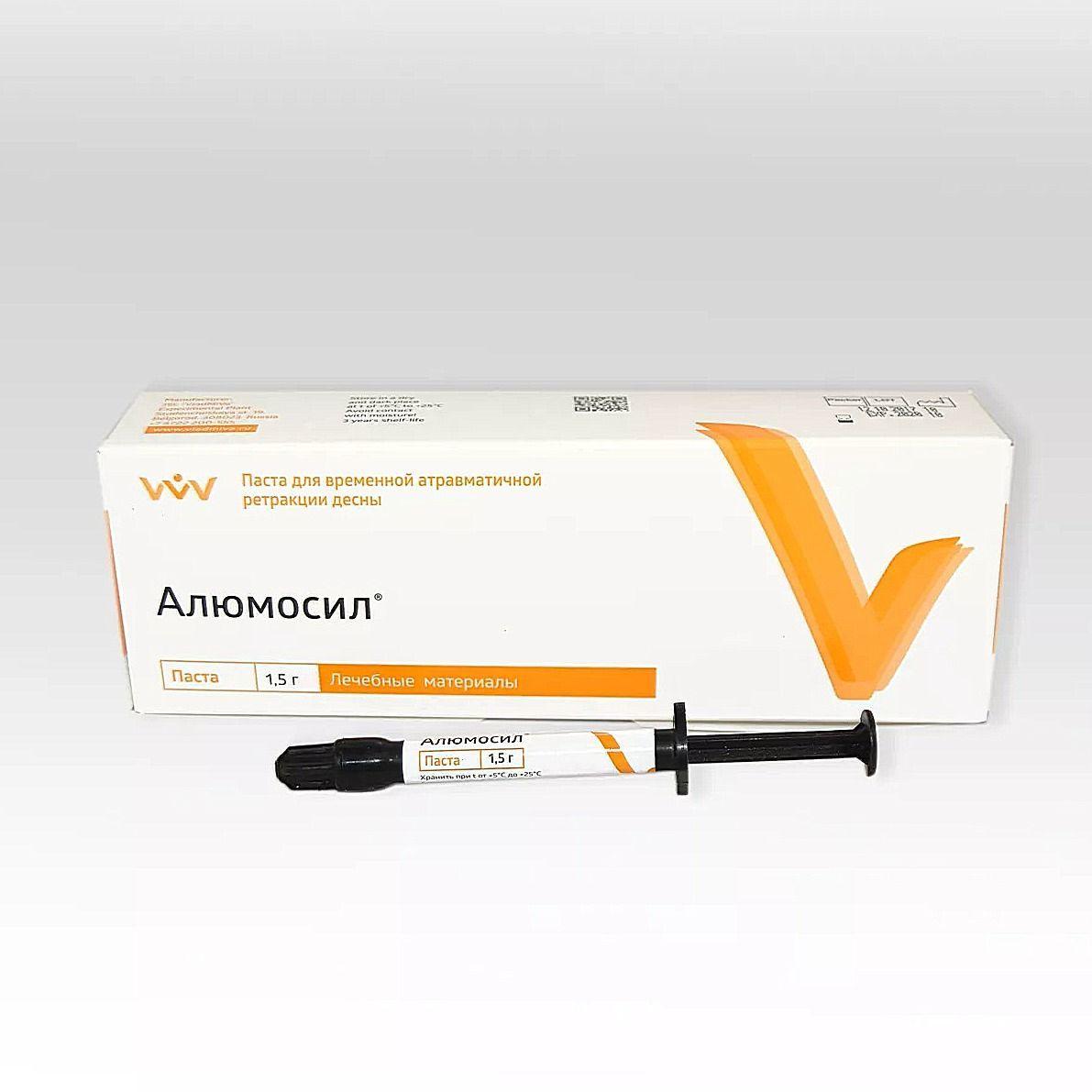 Купить Алюмосил, шпр. 1.5г, ретракционная паста (хлорид алюминия ...