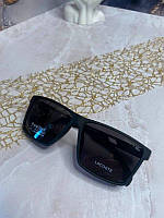 Чоловічі сонцезахисні модні окуляри Лакоста/Lacoste Polarized в квадратній оправі, Чорні