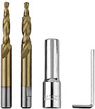 Набір для вилучення зламаних свічок розжарювання і відновлення різі 8-10 мм. REWOLT (T4972), фото 6