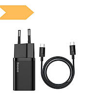 Мережевий Зарядний Пристрій XPRO Baseus PD+Type-C 25W TZCCSUP-L чорний (33053-01_481)