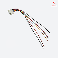 Шлейф дротів 26AWG з кроком 2.54 мм 6Pin (штекер)