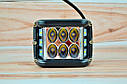 Світлодіодна LED фара 60Вт (світлодіоди 5W х12шт) Жовтий стробоскоп, фото 4
