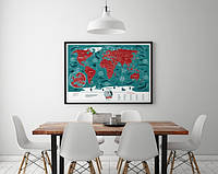 Скретч карта мира Travel Maps Marine World