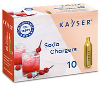 Баллончики для содовой "Kayser", CO2 (10шт упаковка)