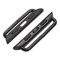 Перехідник на універсальний ремінець для Apple Watch 38/40/41 mm на болтах Black