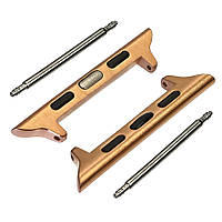 Перехідник на універсальний ремінець для Apple Watch 38/40/41 mm на шпильці Pink-Gold