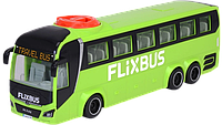 Туристический Автобус Dickie Toys Фликсбасс 26.5 см с открывающейся дверью и багажником (3744015) Салатовый