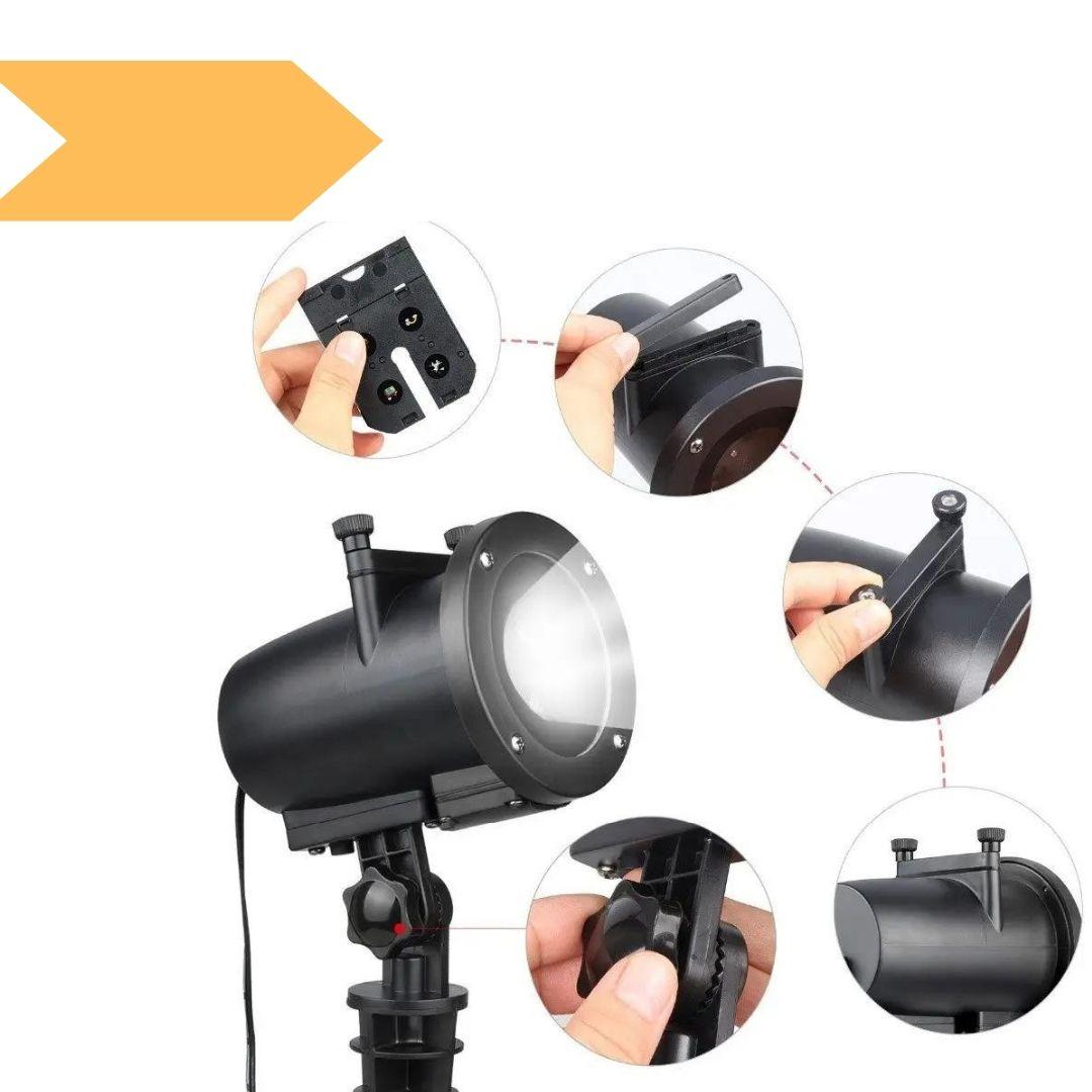 Лазерний Проектор XPRO Star Shower projection outdoor light halloween YU120 чорний (GR- 63_433)