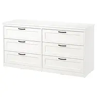 IKEA SONGESAND (703.667.98) Комод, 6 ящиков, белый