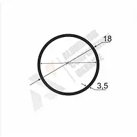 Алюминиевая труба 18х3,5 мм (внутренний размер 11) - без покрытия (01-0129)