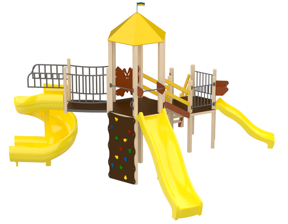 Дитячий ігровий комплекс Мадагаскар 740х700 см (Kidigo ТМ)