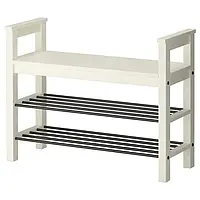 IKEA HEMNES (002.438.00) Лава с местом для обуви, белый