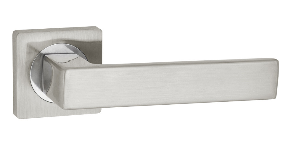 Ручка дверна AJAX K.JK51 Optima JK матовий нікель/хром (Китай)