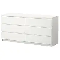 IKEA MALM (604.035.84) Комод, 6 ящиков, белый