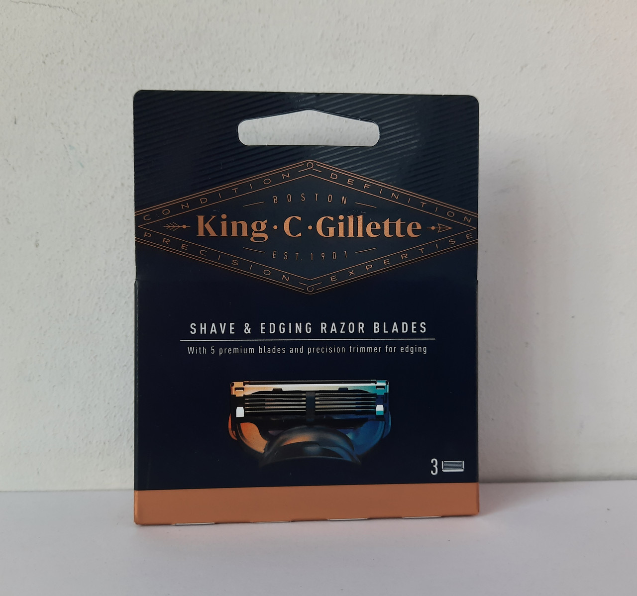 Касети Gillette Fusion King 3 шт. (Мартриджі жилет Фюжин Кінг Оригінал)