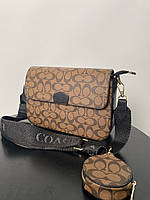 Coach women's brown eco-leather bag