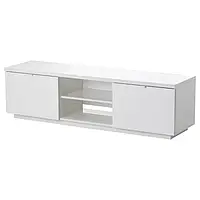 IKEA BYAS (802.277.97) Тумба под ТВ, белый полированный