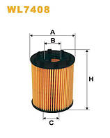 Фильтр масляный Alfa Romeo; Citroen; Fiat; Ford; Lancia; Opel; Peugeot; Subaru; Suzuki Wix Filters - (WL7408)