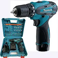 Аккумуляторный шуруповёрт 12V с набором Makita DF330DWE