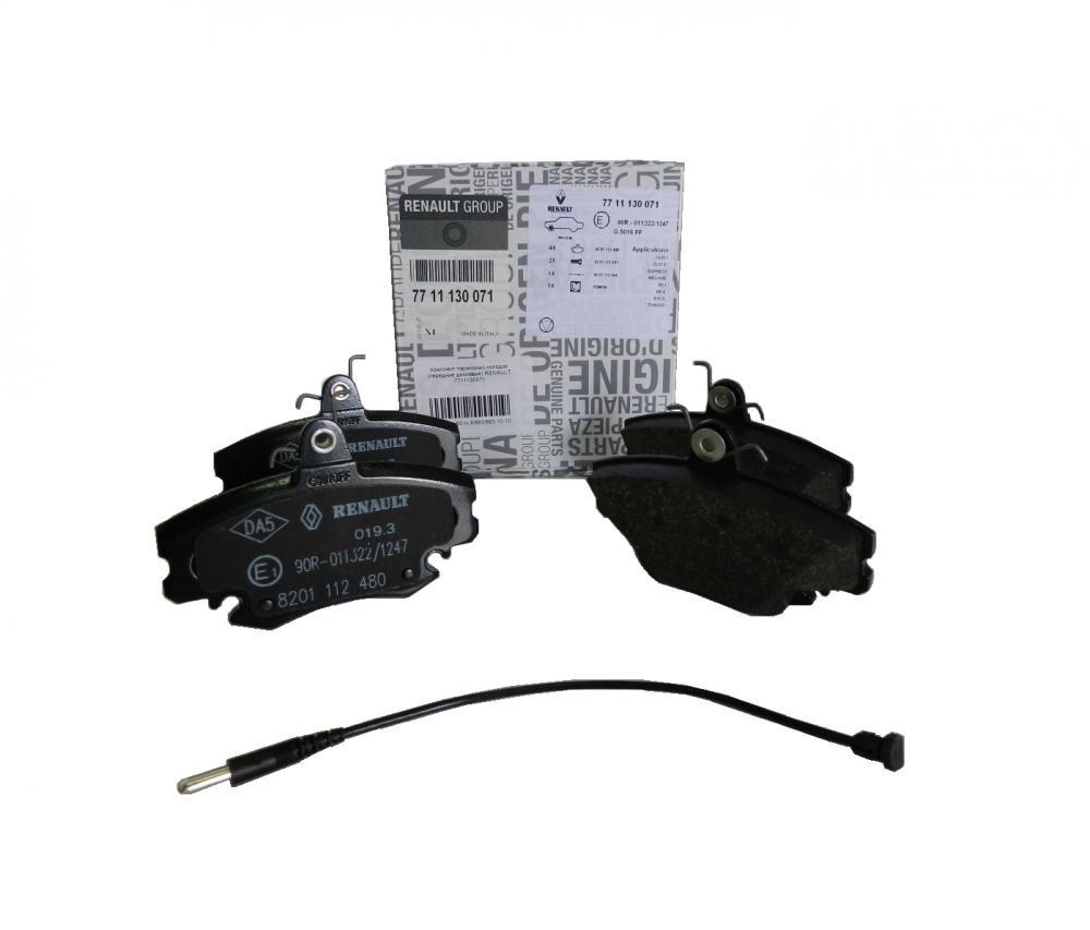 Колодки гальмівні передні дискові Renault: Super, Clio, Espace, Fuego, Megane, Rapid, Twingo, 7711130071