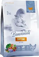 Сухий Корм для кошенят Benvenuti Gattino 3 кг з куркою