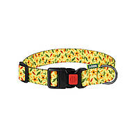 Ошейник HIDOG "Flowers yellow" размер L ширина 25 мм 35-45 см