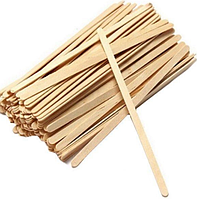 Дерев'яний вузький шпатель для депіляції носа, брів 140 мм 100 шт.