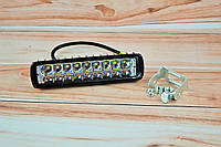 Светодиодная LED фара 36Вт (светодиоды 2w x18шт + з поворотником) Широкий луч