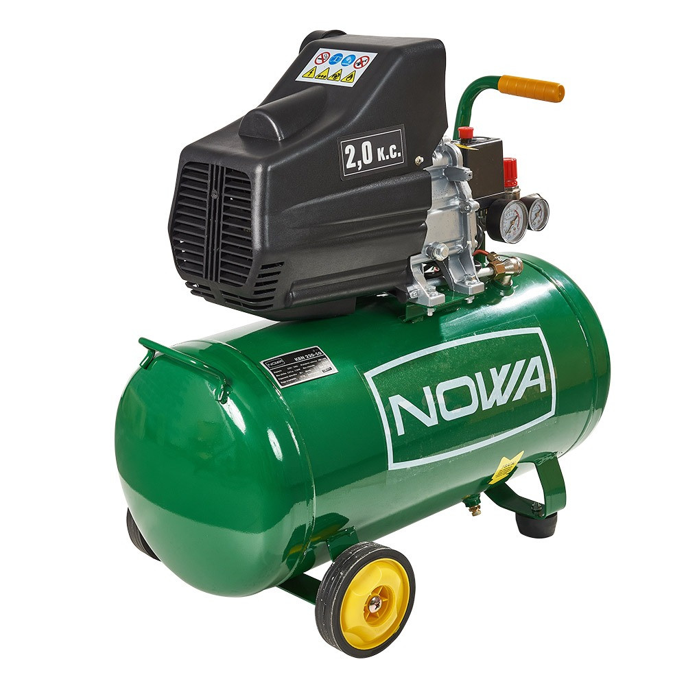Компресор з ресивером NOWA KBN 220-50 50 л, 1.5 кВт, 190 л/хв., фото 1