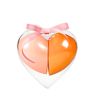 Спонж для макіяжу крапля в наборі Серце 2 штуки Puffi, Помаранчевий і персиковий, фото 3