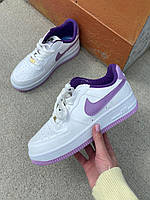 Кеды Nike Air Force 1 Low White/Purple.