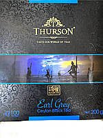 Чай Thurson 100 пакетов Earle Grey