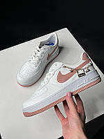 Кеды Nike Air Force 1 Low White/Peach.