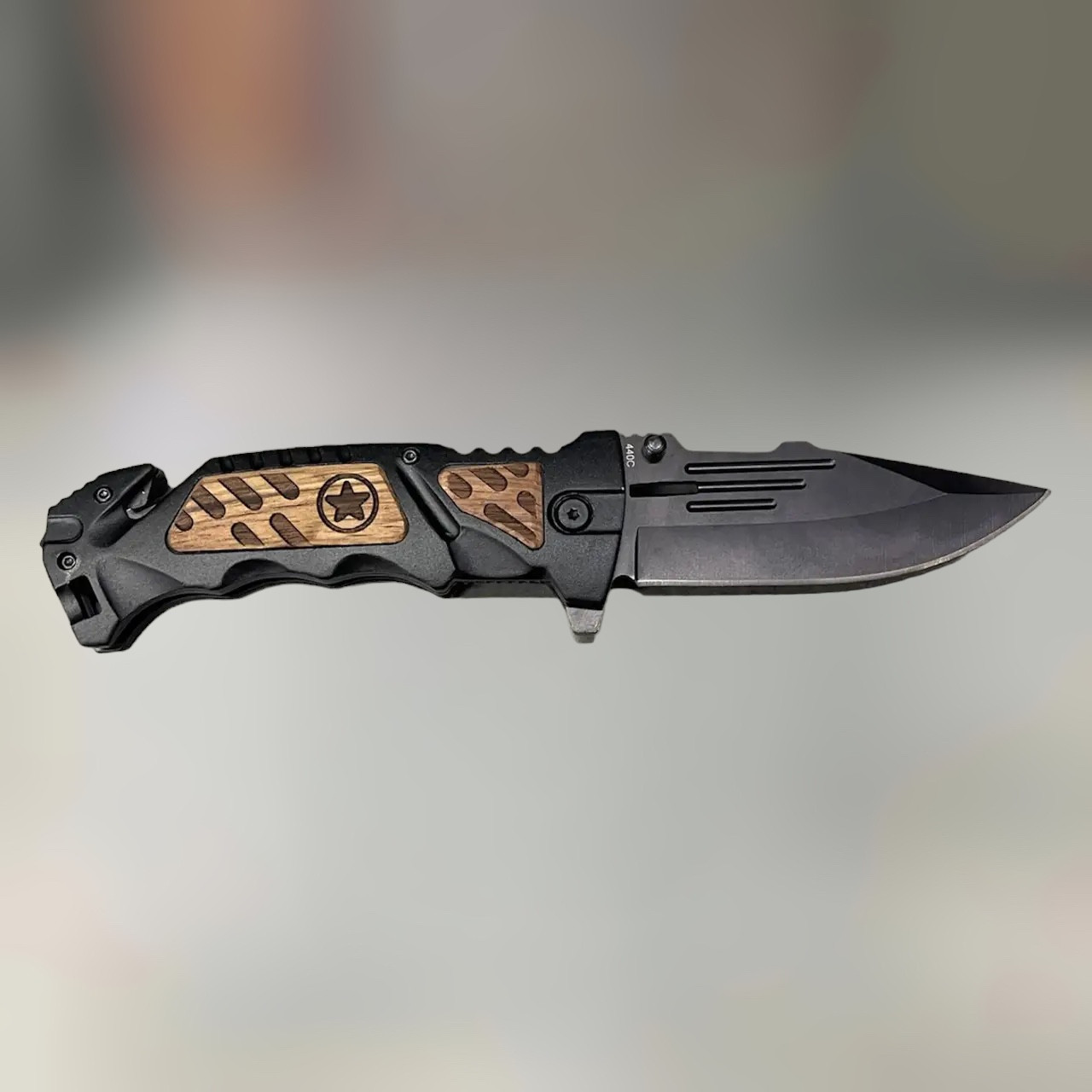 Ніж тактичний Boker Plus AK-14, клинок 93 мм, чорний, сталь 440C*